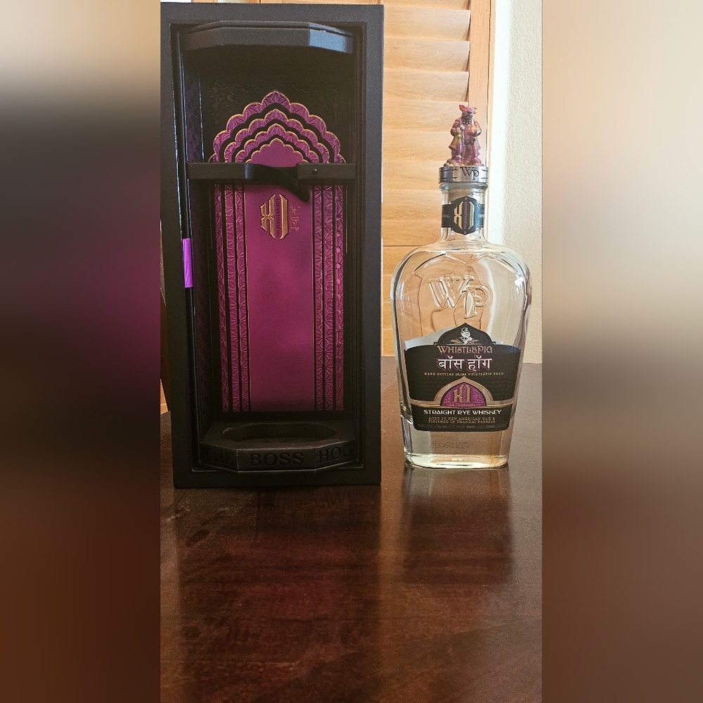 WhistlePig The Boss Hog XI JUGGERNAUT Straight Rye Whiskey Bottle and Box